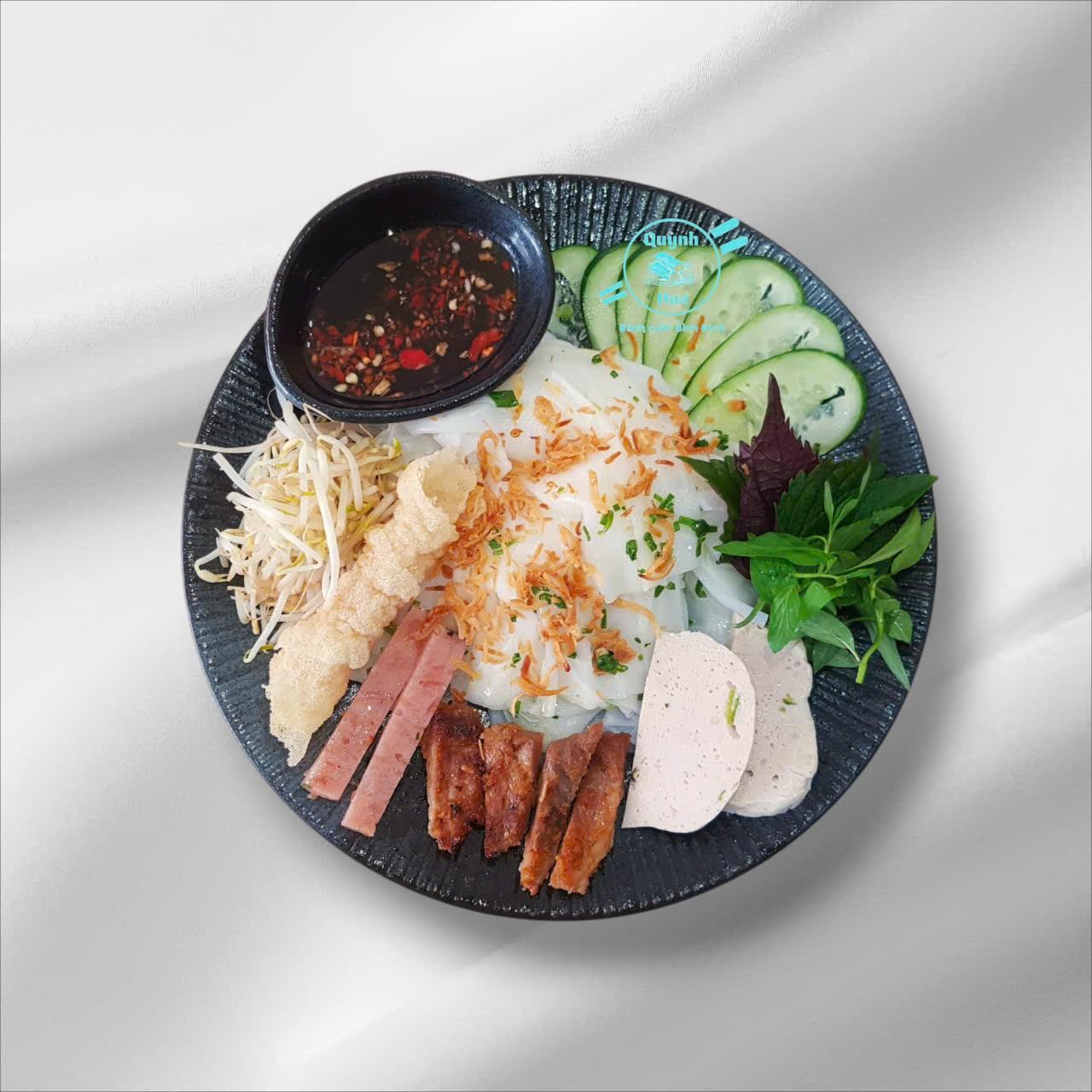 Bánh ướt thịt nướng + 1 trà tắc chanh dây
